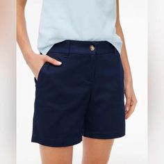 Very Nice Shorts By J. Crew In Size 12. 100% Cotton, Slant Front Pockets, Back Pockets. New With Tags. Please See Pictures And Contact Me With Questions. Thank You For Looking. J Crew Shorts, Nice Shorts, Chino Shorts, J Crew, Color Blue, Size 12, Thank You, Womens Shorts, Tags