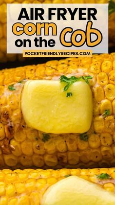 grilled corn on the cob with butter and parsley