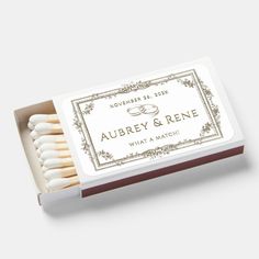 matches are in a box on a white surface