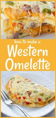 how to make a western omelette with cheese and other toppings on it