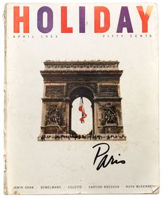 an old book with the title'holiday paris '