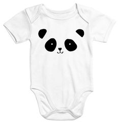 Baby Body bemalen Panda niedlich Bodysuit Ideas, Diy Onesie, Monochrome Baby, Panda Cute, Baby Painting, Baby Presents, After Birth, Baby Learning