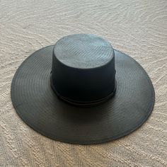 Black Woven Hat Western Black Flat Brim Panama Hat, Western Style Black Flat Brim Panama Hat, Black Western Panama Hat With Curved Brim, Classic Black Boater Hat With Curved Brim, Western Style Black Panama Hat With Curved Brim, Western Style Black Panama Hat With Flat Brim, Black Western Panama Hat With Short Brim, Black Hat Bands For Kentucky Derby With Curved Brim, Western Black Panama Hat With Short Brim