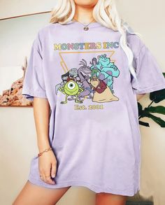 Monsters Inc Shirt, Disney Family Vacation Shirts, Disney Tee, Monster Inc, Disney Monsters, Disney World Outfits, Retro Disney, Disney Family Vacation, Monsters University