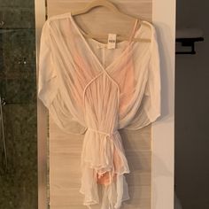 Nwt- Gorgeous Top That Can Be Dressed Up Or Down. Anthropologie Top, Peach Color, Chiffon Top, Chiffon Tops, Anthropologie, Color White, Blush, Chiffon, Dress Up