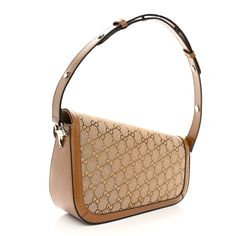 This is an authentic GUCCI Monogram Small Horsebit 1955 Asymmetric Shoulder Bag. This stylish shoulder bag is crafted of Gucci GG monogram fabric. The bag features a front flap with a silver horse-bit detail, and adjustable leather handle. The bag opens to a beige fabric interior with a zipper pocket. Gg Marmont Mini Bag, Gg Marmont Mini, Gucci Clutch, Gucci Crossbody Bag, Gucci Crossbody, Gg Monogram, Silver Horse, Gucci Monogram, Horse Bits