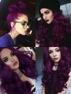 Hair Color Plum, Purple Ombre Hair, Plum Hair, Gorgeous Hair Color, Hair Color Purple, Ombre Hair Color, Hair Dye Colors