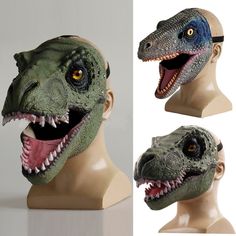 Product information: Material: Latex Shape: Green adult style, Blue Gray Children style Size: mouth movable Xunlong (children's):16*16 * 24cm, Green mouth movable dinosaur: 17*20 * 27cm Packing list: Latex mask x1 Product Image: Fun Plastic Costume Accessories For Costume Party, Blue Novelty Costume Accessories For Cosplay, Blue Masks And Prosthetics For Halloween Costume Party, Adjustable Blue Costume Accessories For Halloween, Blue Novelty Costume Accessories Adjustable, Novelty Blue Adjustable Costume Accessories, Blue Adjustable Novelty Costume Accessories, Blue Themed Costume Accessories For Halloween, Chevron Pants