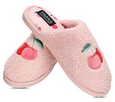 Slip into comfort with the MeMoi women's terry slide print slippers. Featuring an ultra-plush fuzzy upper and a supportive, padded insole, these slippers are perfect for relaxing at home. The sturdy and flexible rubber outsole ensures durability and ease of movement. From MeMoi. Comfortable Synthetic Slippers For Loungewear, Comfortable Pink Slippers For Loungewear, Super Soft Indoor Slippers For Spring, Comfy Indoor Slippers For Spring, Comfortable Slippers For Spring Loungewear, Comfortable Spring Slippers For Loungewear, Comfortable Spring Loungewear Slippers, Relaxing At Home, Sleepwear & Loungewear