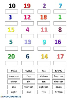 the numbers are arranged in different colors to make it easier for kids to learn how to read