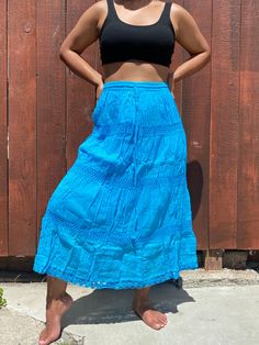 - this is an amazing pure cotton skirt from India with a double layer so it is not see-through at all. - Elastic waistband, it is super stretchy and extremely comfortable. - This gives a perfectly comfortable and very flattering look for all shapes and sizes. - This cotton skirt looks amazing with a Bikini top, basic t-shirts, tank top, and however you want to style it. - Made in India Care: - We recommend hand washing and tap/cold water - Machine wash, gentle cycle - Do not bleach - Air dry Not Cotton Lined Maxi Skirt, Solid Cotton Lined Maxi Skirt, Solid Cotton Maxi Skirt With Lining, Traditional Cotton Maxi Skirt For Beach, Spring Festival Cotton Maxi Skirt, Solid Cotton Full Skirt, Cotton Lined Skirt Bottoms, Solid Color Cotton Full Skirt, Cotton Flowy Maxi Skirt With Lined Skirt