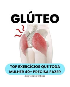 an image of a poster with the words gluteo in spanish and english