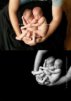 three babies are being held in their mother's arms and the baby is sleeping