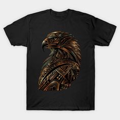 a black t - shirt with an eagle design on it