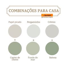 different shades of green and white in the same color scheme, with text that reads cominacos para casa