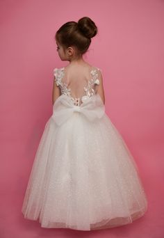 Sparkling flower girl dress, Glitter Tulle flower girl dress, sparkle flower girl dress, Tulle girl dress Flower Girl Dresses Sparkly, Toddler Flower Girl Dresses Shein, Off White Flower Girl Dresses Ivory, Mini Bride Dress Kids Flower, Ivory Girls Dress, Baby Flower Girl, Puffy Skirt, First Birthday Dresses, Toddler Flower Girl Dresses