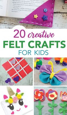 20 creative felt crafts for kids that are easy to make and great for beginners