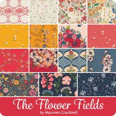 the flower fields by lauren crackell for free spirit fabrics and quilting pattern book