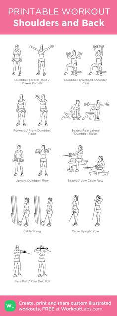 the printable workout guide for women and men