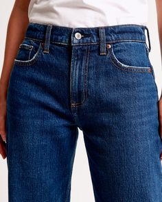 Elevate your casual wardrobe with the Abercrombie & Fitch Women's Low Rise Baggy Jeans, a perfect blend of comfort and style. These jeans feature a distinctive dark wash complemented by a trendy raw hem, making them a versatile choice for various occasions.

- Size: 36 SHORT
- Color: Dark with Raw Hem
- Material: Pocket Bag - Polyester, Cotton Blend
- Gender: Female
- Fit: Low rise, 8.5” rise; relaxed at waist and hips; baggy, full-length leg

Crafted from vintage stretch fabric, these jeans off Low Rise Baggy Jeans, Baggy Jean, Women's Bottoms, Jeans Dark Wash, Low Rise Jeans, Pocket Bag, Baggy Jeans, Contemporary Fashion, Casual Wardrobe