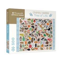 To convey his teeming conception of the Tree of Life, Charley Harper collected 102 plants and animals, including even a bacterium, a fungus, and a fine golden pear, for this composition - a fun and fascinating 500-piece puzzle. To convey his teeming conception of the Tree of Life, Charley Harper collected 102 plants and animals, including even a bacterium, a fungus, and a fine golden pear, for this composition - a fun and fascinating 500-piece puzzle. Our planet has given birth to the cuttlefish Puzzle Night, Charley Harper, Black Friday Specials, Angler Fish, 500 Piece Jigsaw Puzzles, Puzzle Set, 500 Piece Puzzles, The Tree Of Life, Fun Challenges