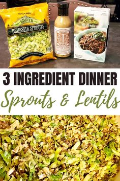 broccoli and lentils are the main ingredients in this meal