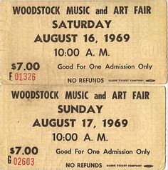 woodstock-for all my friends who just left for All Good Music Festival....check out the price!!! Woodstock Concert, 1969 Woodstock, Mundo Hippie, Woodstock Hippies, Ali Michael, Woodstock Music, Woodstock 1969, Woodstock Festival, Joan Baez