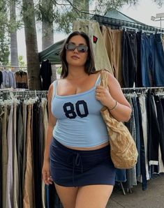 Plus Size Mini Skirt Outfit Casual, Plus Size Outfits Streetwear, Plus Size Alternative, Alternative Clothing, Mein Style, Cute Everyday Outfits, Curvy Girl Outfits, Curvy Outfits, Mode Vintage