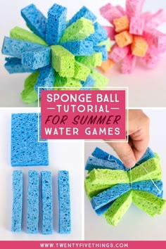 sponge ball game for summer water games