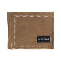 Need a wallet that's as rugged as you? Try the Rugged Bifold Wallet by Wolverine. This wallet is made of 100% Genuine Rugged Full Grain Leather and has a rubber logo patch and charcoal lining. This wallet comes complete with six card slots, two slip pockets and a billfold compartment. It's reinforced spine and double needle stitching throughout will ensure this wallet will hold up to the hardest work day. This wallet is lined with RFID- protective lining to keep your credit card data secure. 100 Brown Bifold Wallet With Leather Patch, Vintage Brown Bifold Wallet, Rugged Brown Bifold Wallet, Black Textured Leather Bifold Wallet, Artisan Hand-tooled Bifold Wallet, Leather Work Boots, Tanning Oil, Leather Bifold Wallet, Tractor Supplies