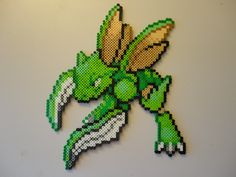 the pixel art is made to look like an insect