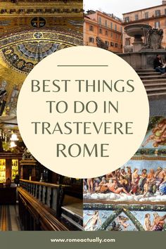 the best things to do in trastevee rome