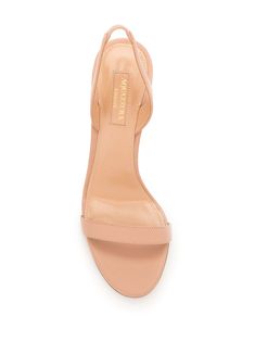 Calf leather light pink So Nude 85mm sandals from Aquazzura featuring open toe, slingback strap, branded insole and 85mm stiletto heel. | Aquazzura So Nude 85mm sandals Stone Island Clothing, Valentino Clothing, Nude Sandals, Occasion Shoes, Ballerina Shoes, Boot Pumps, Nude Pink, Clogs Shoes, Boots And Sneakers