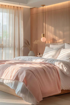 44 Elegant Feminine Bedroom Designs for a Modern Look Feminine Contemporary Bedroom, Feminine Bedroom Elegant Modern, Small Feminine Bedroom, Sophisticated Bedroom Women, Pink Neutral Bedroom, Peach Bedrooms, Girly Adult Bedroom, Soft Feminine Bedroom, Female Bedroom Ideas