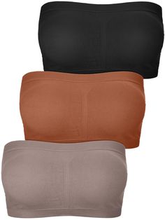 PRICES MAY VARY. Material: made of fabric, this breathable, comfortable and lightweight material is for many times wearing, seamless bandeau bra has removable pads that is soft and works well in providing protection Basic and easy matching: several colors for your choice, soft bra is always the basic style for daily wearing, its simple color can match with clothes well; Warm note: please allow slight size errors due to manual measurement Size for choosing: different sizes for people to choose, w Diy Thrift Flip, Tube Top Bra, Tube Bra, Homemade Stuff, Strapless Bralette, Top Bra, Thrift Flip, Bandeau Bra, Soft Bra