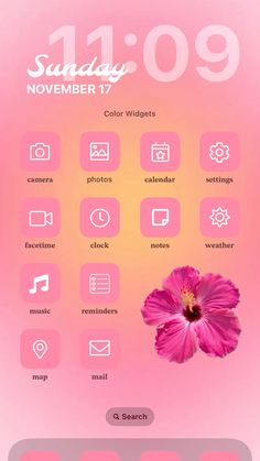 pink orange yellow hibiscus cute preppy beachy Orange Homescreen Layout, Orange Homescreen, Yellow Hibiscus, Pink Hibiscus, Pink Orange Yellow, Homescreen Layout, Photo Calendar, Iphone Homescreen Wallpaper, Camera Settings