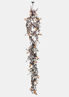 Meyda Tiffany - 120045 - 30 Light Chandelier - Vinca Vine - Rust Vine Wall Decor, Vine Chandelier, Vinca Vine, Trumpet Flower, Transitional Chandelier, Tiffany Lighting, Hall Lighting, Vine Wall, Outdoor Flush Mounts