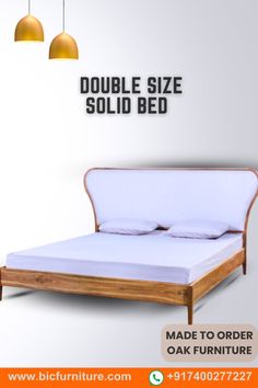 the bed frame is made to order