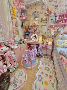 a room filled with lots of toys and furniture