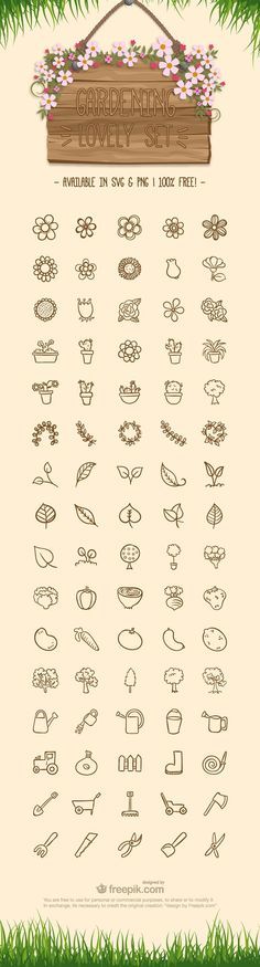 a poster with the names and numbers of different types of flowers in each letter, which are