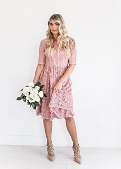 Erin Rose Lace Dress-JessaKae, New Arrivals, Beauty, Makeup, Style, Fashion, Womens Fashion, Womens Style, Wonderlust, Cute, Black, Spring Fashion, Fun, Pink, Dress, Midi Dress, Lace, Details, Bridesmaid, Bridesmaid Dress Erin Rose, Midi Dress Lace, Rose Lace Dress, Womens Style, Rose Lace, Makeup Style, Dress Midi, Dress Lace, How To Feel Beautiful