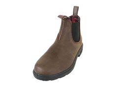 Blundstone Kids 1468 (Toddler/Little Kid/Big Kid) - Kids Shoes : Antique Brown : The weatherproof Blundstone Kids 1468 boots are designed to keep up with their rugged day-to-day lifestyle. The slip-on ankle boots are crafted in a distressed leather upper with stretch side panels. Rounded-toe construction features pull-tabs at the collar for easy on-and-off. Designed with a supersoft man-made lining, removable EVA footbed, and a gripped polyurethane outsole. Imported. Weight of footwear is based Rugged Slip-resistant Boots For Fall, Rustic Waterproof Boots With Reinforced Toe For Fall, Distressed Brown Boots For Outdoor Fall Activities, Rugged Chelsea Boots For Outdoor Fall Activities, Rugged Slip-on Work Boots For Fall, Casual Chelsea Boots With Reinforced Toe For Outdoor, Rugged Slip-on Boots For Fall, Rugged Fall Slip-on Boots, Casual Chelsea Boots For Outdoor Work With Round Toe