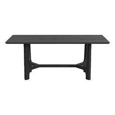 a black table on a white background with no one around it or the table top