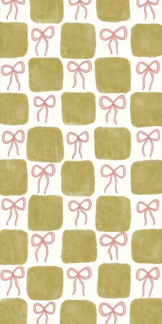 an image of a pattern with bows on it