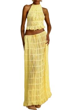 PRICES MAY VARY. ⚝Material: Y2k beach outfit is made of polyester, skin friendly fabric. Sexy 2 piece beach outfit, y2k 2 piece skirt sets beach wear, 2 piece flowy maxi skirt set, 2 piece maxi skirt set beach, 2 piece beach outfit skirt is soft, lightweight, stretchy and breathable. Backless 2 piece skirt set is good of quality, not easy to wrinkle. ⚝Features: Y2k two piece sets skirt, Fairy skirt set, Y2k skirt sets women 2 piece outfits, y2k ruffle 2 piece skirt set, two piece maxi skirt set Long Skirt Suits, Wedding Dates, Beach Party Outfits, Sleeveless Suit, Maxi Rok, Lace Vest, Tiered Maxi Skirt, Cocktail Wedding, Flowing Dresses