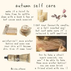 a poster with words describing the benefits of self care and how to use it for your skin