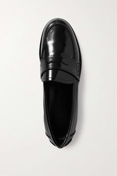 Patent Leather Loafers, Black Patent Leather, Leather Loafers, Modern Classic, Net A Porter, Loafer Shoes, Women Collection, Loafer Flats, Patent Leather