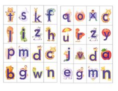 the letters and numbers are made up of different shapes, sizes, and font options