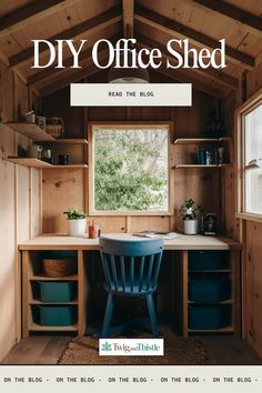 Build Your Own Office Shed Turning A Shed Into An Office, Office In Shed, Tiny Shed Office, Diy Office Shed, Shed To Office Conversion, She Shed Office Work Spaces, Garage Office Ideas, Kevin Office