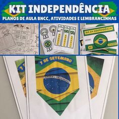 an image of a poster with the flag of brazil